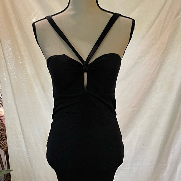 Vintage Couture NWT black shimmer gown - Picture 3 of 8